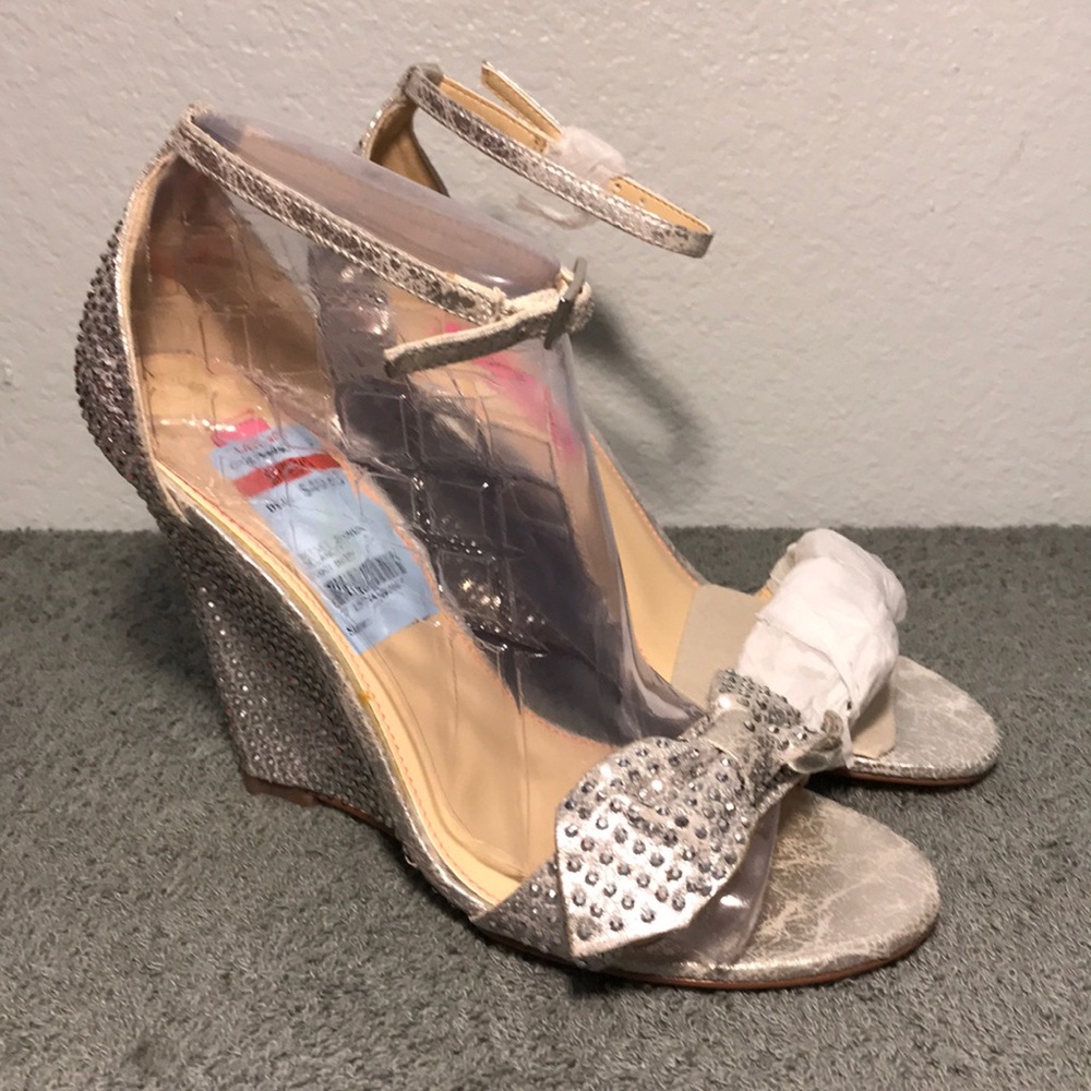 Betsy Johnson Delancyy Wedge Evening Sandals
